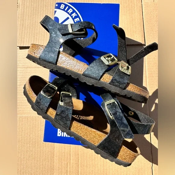 Kumba Birko-Flor Black/Navy, Brand new Birkenstocks. Never worn. Sz 35 - Picture 2 of 7